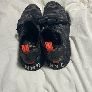 Adidas men’s Camouflage Sneakers - Black and Orange